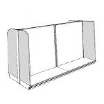 Wooden End Panels for Store Shelves