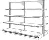 Double Sided Gondola Island Shelving Pricing